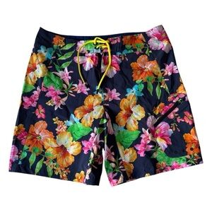 Polo by Ralph Lauren Board Shorts Quick-Drying Swimwear Mens Floral Swim Trunks